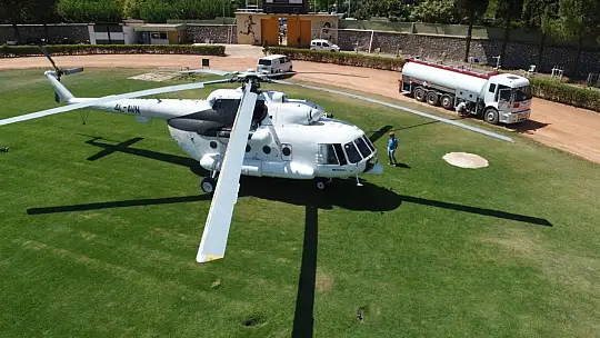 Muğla Atatürk Stadı helikopter pistine döndü