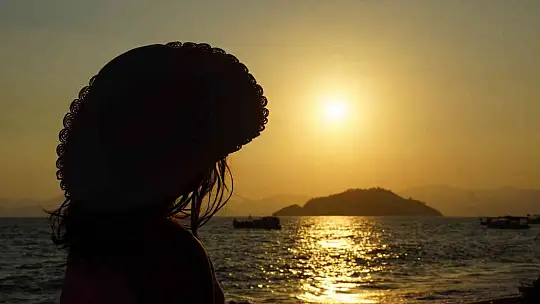 Muğla'da göz kamaştıran gün batımı