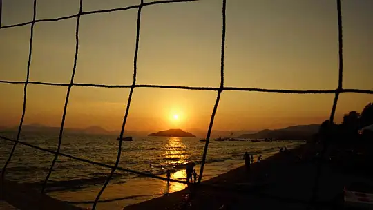 Muğla'da göz kamaştıran gün batımı