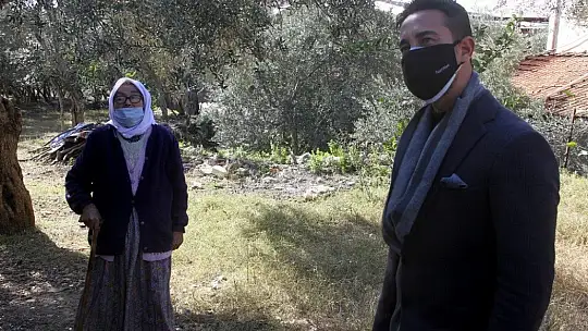 Muğla'da ihtiyaç sahibi kadının yardım mutluluğu