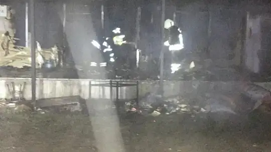 MUĞLA'DA KORKUTAN EV YANGINI