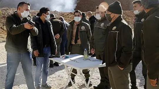 Muğla'da ormancılara silah eğitimi