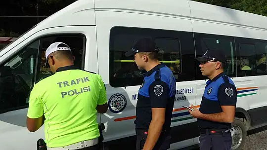 Muğla'da toplu taşıma araçları denetlendi