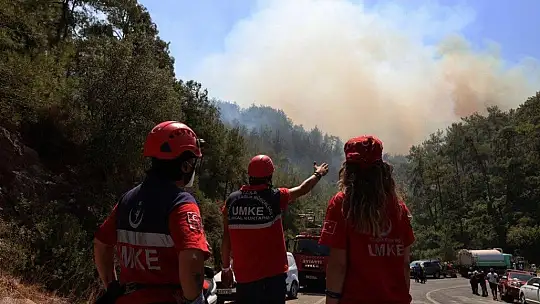 Muğla'daki yangının gizli kahramanları yoğun çaba sarf ediyor