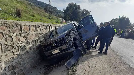 MUĞLA ORMAN BÖLGE MÜDÜRÜ TRAFİK KAZASI GEÇİRDİ