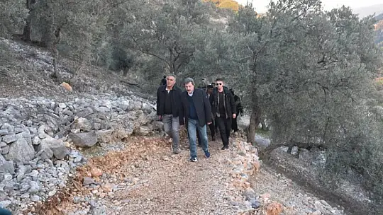 MUĞLA VALİSİ TAVLI IDYMA ANTİK KENTİNDE İNCELEMELERDE BULUNDU