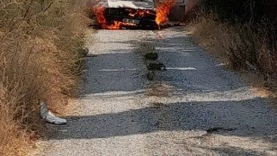 Önce alev topuna sonra metal yığınına döndü