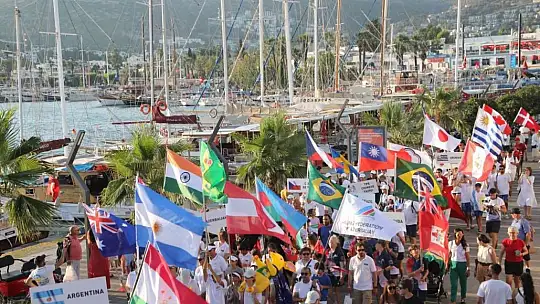 Optimist Dünya Şampiyonası Bodrum'da başladı