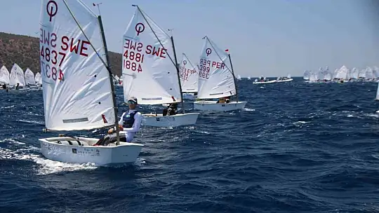 Optimist Dünya Şampiyonası Bodrum'da başladı