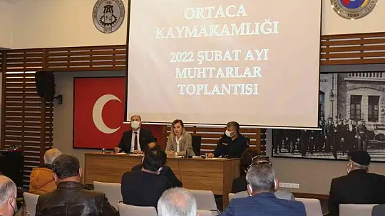 Ortaca'da Şubat ayı muhtarlar toplantısı yapıldı