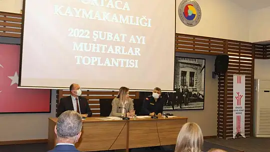 Ortaca'da Şubat ayı muhtarlar toplantısı yapıldı