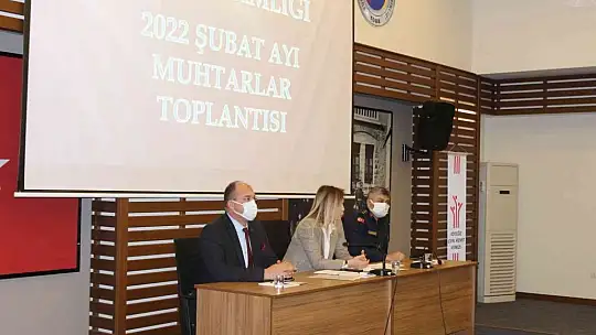 Ortaca'da Şubat ayı muhtarlar toplantısı yapıldı