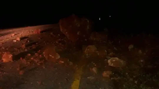 Ortaca'da toprak kayması meydana geldi