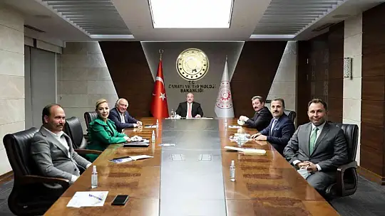 Rektör Çiçek, Sanayi ve Teknoloji Bakanı Varank'ı ziyaret etti