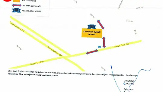 Toplantı Ve Gösteri Yürüyüşleri Güzergahları Belirlendi