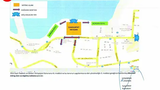 Toplantı Ve Gösteri Yürüyüşleri Güzergahları Belirlendi