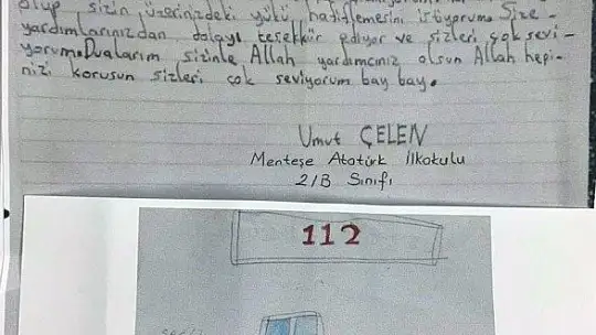 Sağlıkçılara öğrencilerden duygulandıran mektuplar