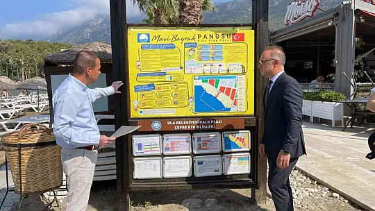 Sakin Kent Akyaka plajı 'Mavi' gerdanlığını taktı