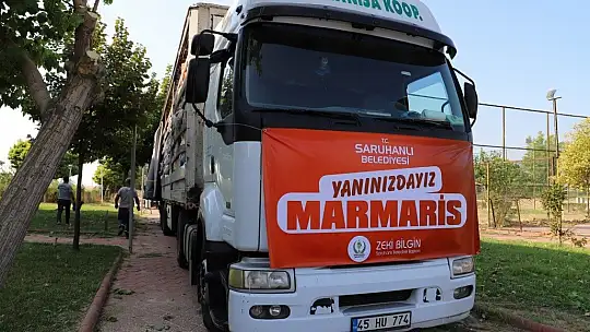 Saruhanlı'dan Antalya ve Muğla'ya yardım