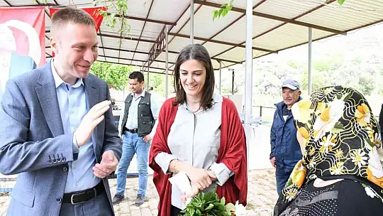 Savranlı vatandaşlar Kaymakam Böke'yi ağırladı