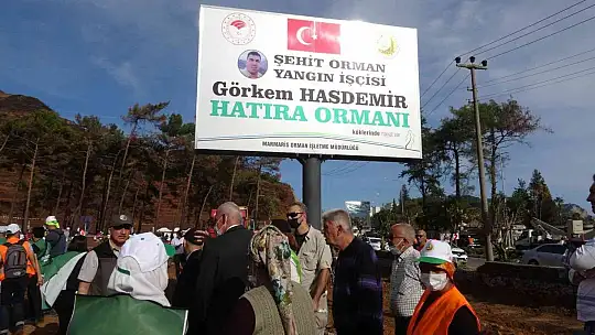Şehit olan torunu için portakal ağacı dikti