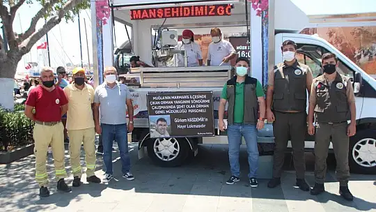 Şehit ormancı için lokma hayrı yapıldı