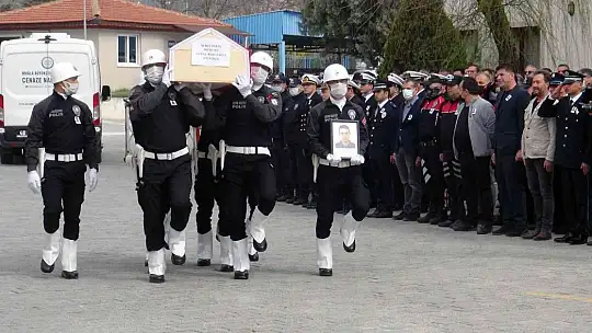 Şehit polis için Muğla Emniyetinde tören