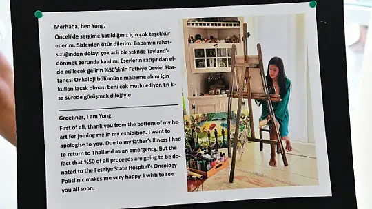 RESİM SERGİSİNİN GELİRİ ONKOLOJİ BÖLÜMÜNE BAĞIŞLANACAK