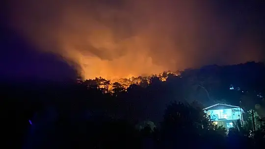 Seydikemer'de tekrar başlayan yangın kontrol altına alındı