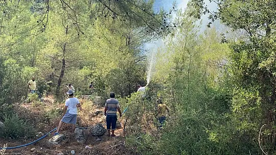 Seydikemer yangını devam ediyor