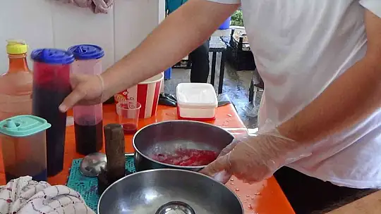 Sıcak yaz aylarının vazgeçilmezi 'Kar şerbeti'