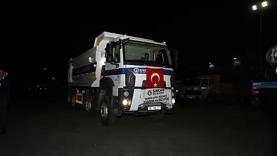 Sincan belediyesi Muğla'ya yardımlara devam ediyor