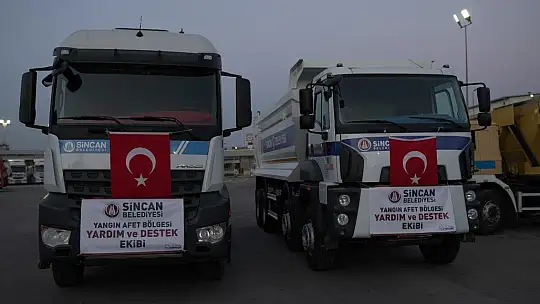 Sincan belediyesi Muğla'ya yardımlara devam ediyor