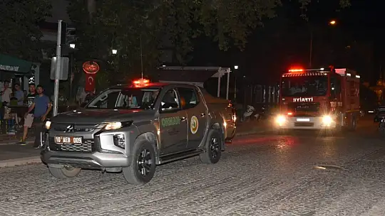 Sındırgı yangın destek ekibi ve yardımlar Muğla yangın bölgesine ulaştı