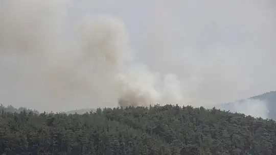 Skorsky helikopterlerin alevlere karşı mücadelesi göz doldurdu