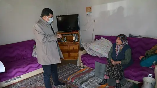 Sosyal yardımdan faydalanamadığı tespit edilen ailelere ziyaret