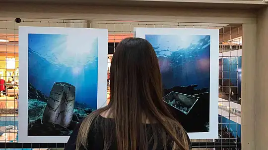 Sualtındaki macerasını tamamlayan sergi, karaya taşındı