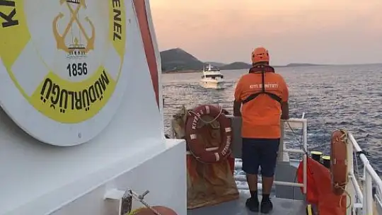 Sürüklenen motoryat, kurtarıldı