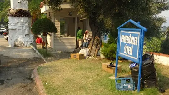 Tarihi Amos Antik Kenti çevresindeki yangına TOMA müdahelesi