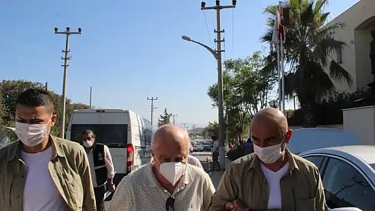 Teslim olan Çetin Doğan sağlık kontrolü için hastaneye götürüldü