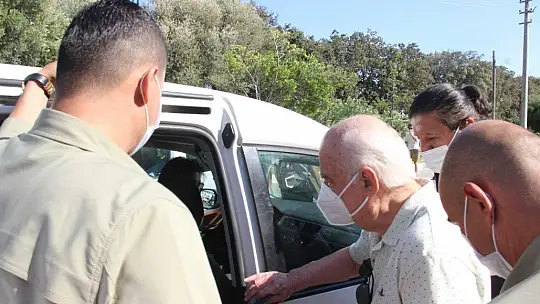 Teslim olan Çetin Doğan sağlık kontrolü için hastaneye götürüldü