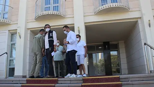 Teslim olan Çetin Doğan sağlık kontrolü için hastaneye götürüldü