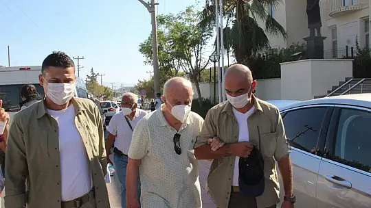 Teslim olan Çetin Doğan sağlık kontrolü için hastaneye götürüldü