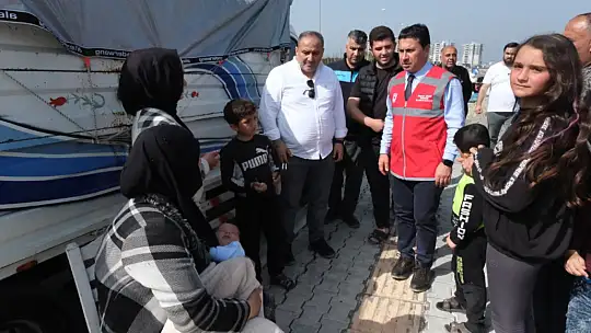 BAŞKAN ARAS YENİDEN DEPREM BÖLGESİNDE