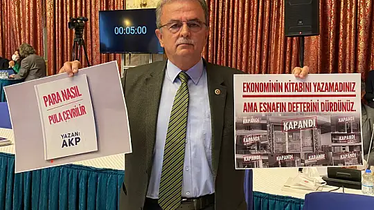 Girgin 'Esnafın defterini dürdünüz'