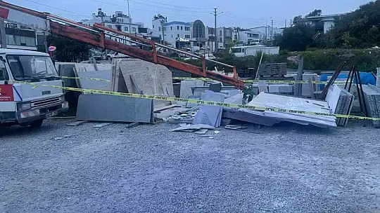 Tonlarca mermerin altında kalarak can verdi