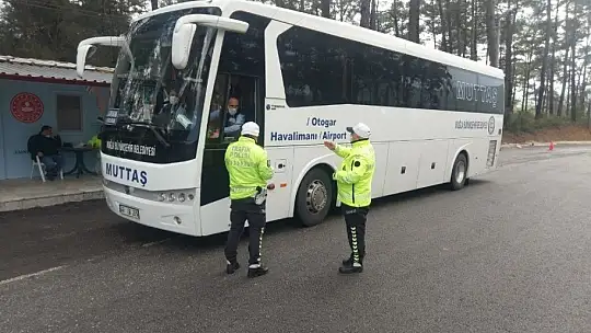 Toplu taşıma araçlarına trafik denetimi yapıldı