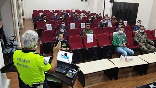 Trafikçilere tutanak düzenleme ve kurallara uyum eğitimi