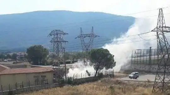 Trafo merkezindeki yangın büyümeden söndürüldü
