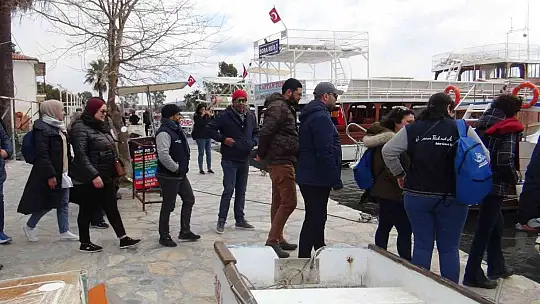 Tunus'lu Deniz Koruma ekibi Muğla'da